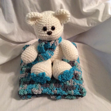 Polar Bear Lovey/security Blanket