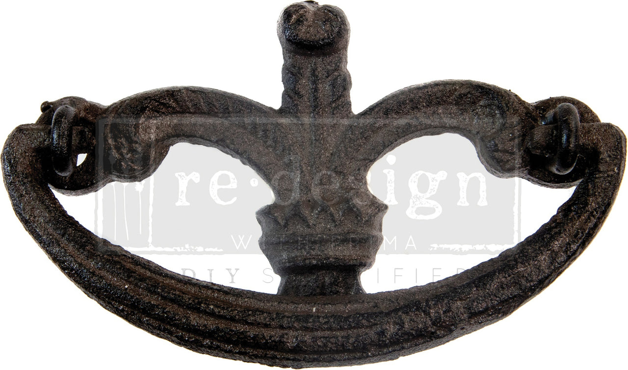 Prima Marketing Re-Design Cast Iron Pull 2/Pkg - Aurora 4.3"X2.6"