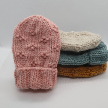Little Flower Mitten Set 0-2yrs