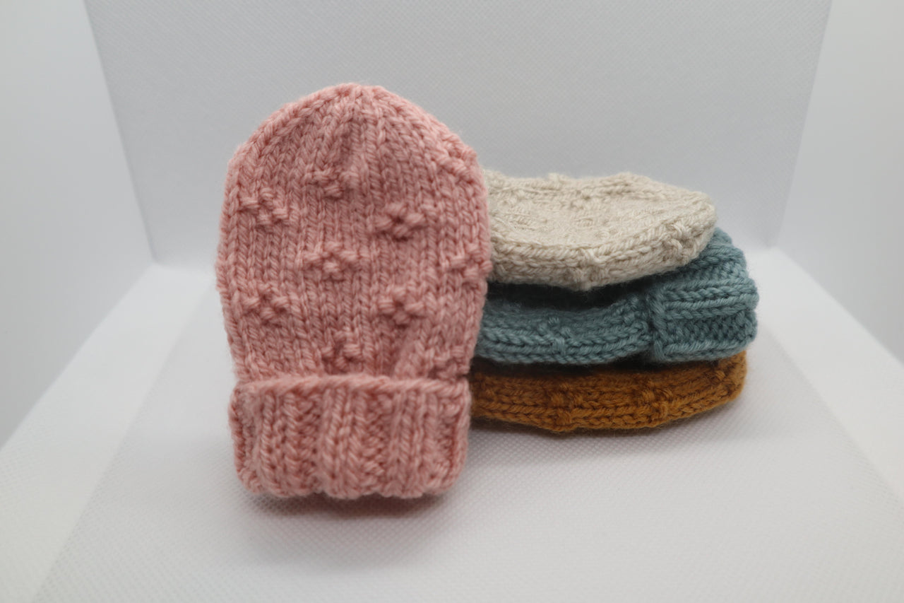 Little Flower Mitten Set 0-2yrs