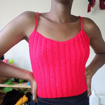 Panama ribbed top