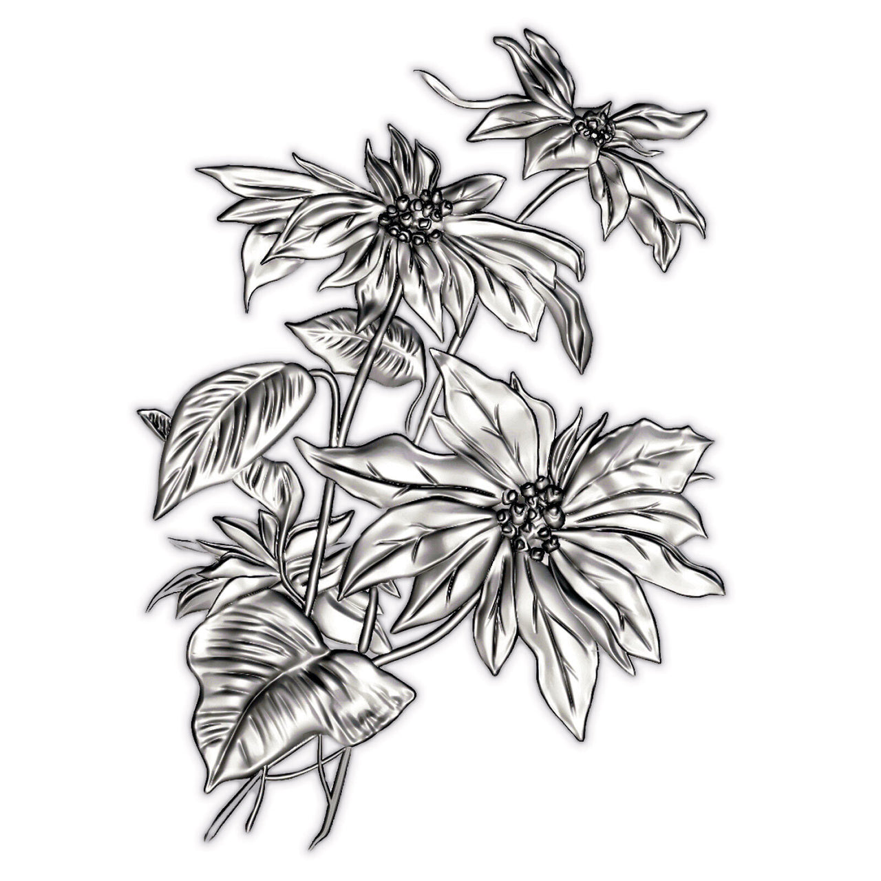 Sizzix 3-D Texture Fades Embossing Folder - Mini Poinsettia