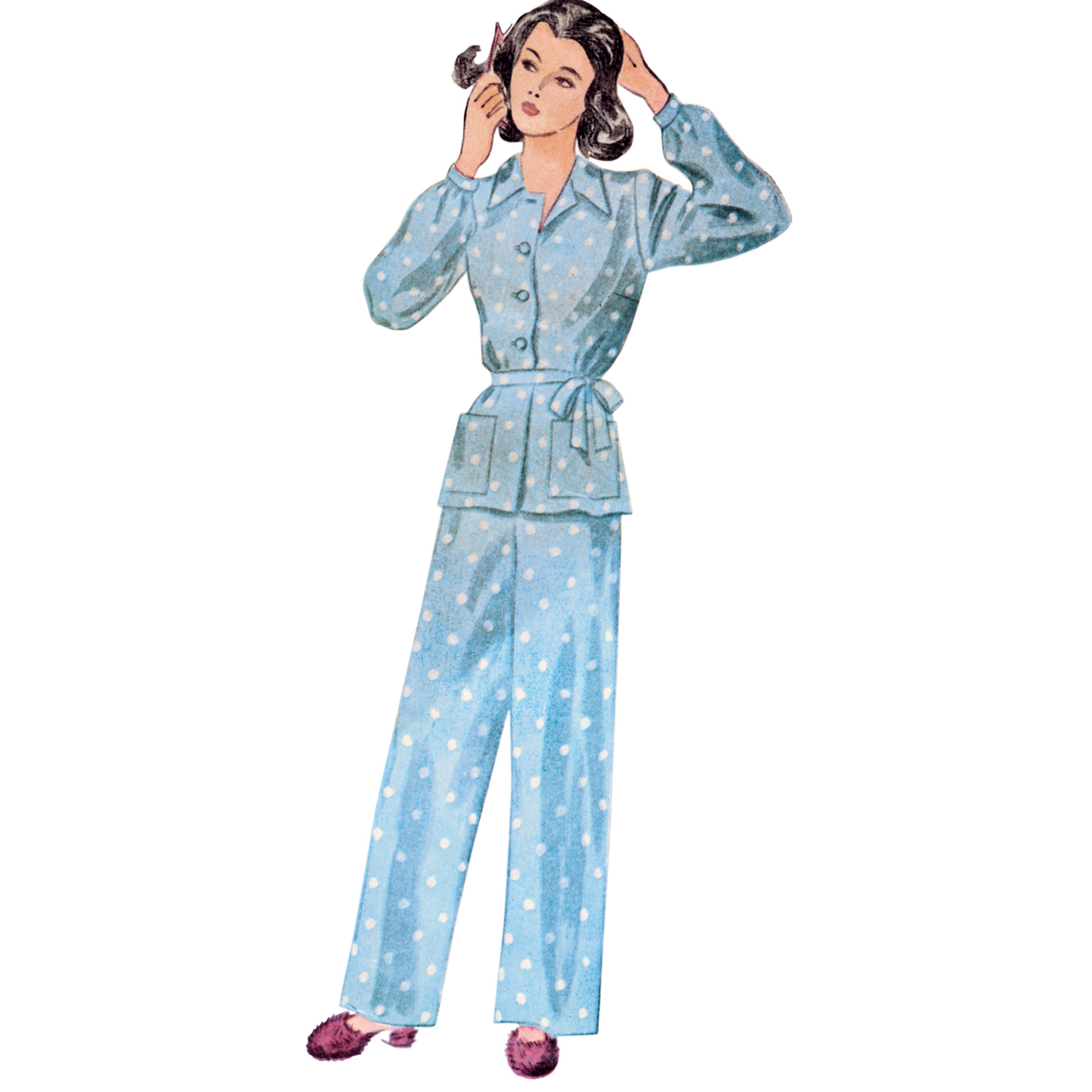 Simplicity Misses' Vintage Lounge Top and Pants S9635 - Sewing Pattern