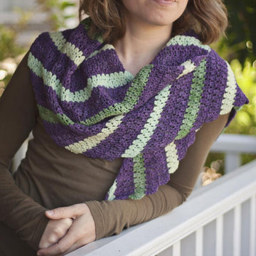 Diagonally Scarf and Shawl