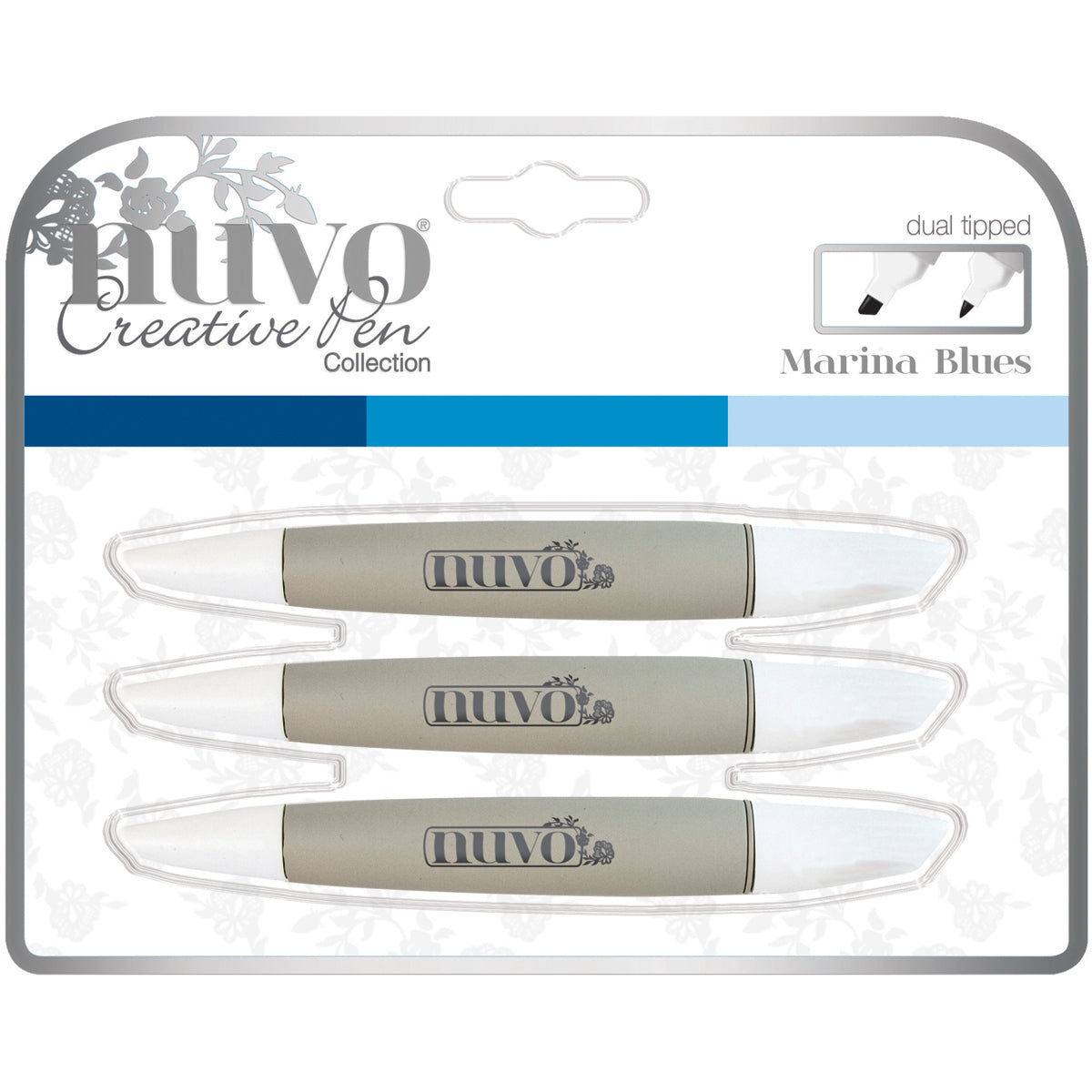 Tonic Studios Nuvo Creative Pen Collection - Marina Blues