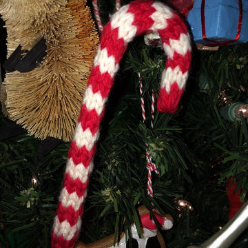 Mini-Stocking & Candy Cane Ornaments