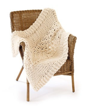 Textured Treasure Speed Stix Afghan Lion Brand Wool-Ease Thick & Quick - 60251