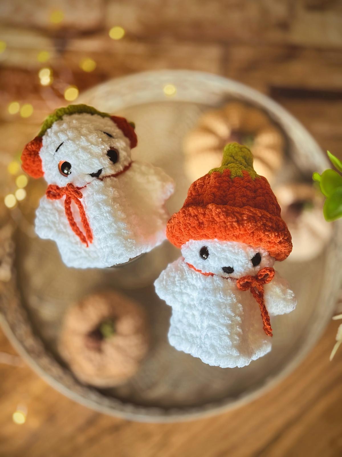Halloween pumpkin ghost plush