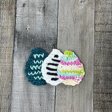 Eggtastic Dishcloth Canvas (Stockinette Version)