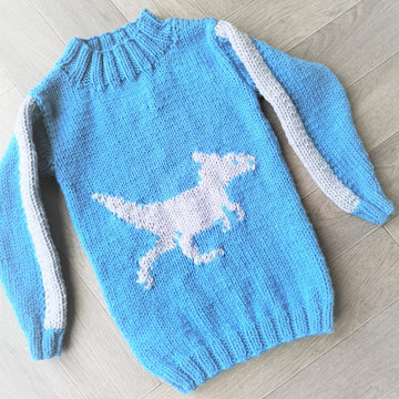 Chunky Graciliceratops  Dinosaur Sweater