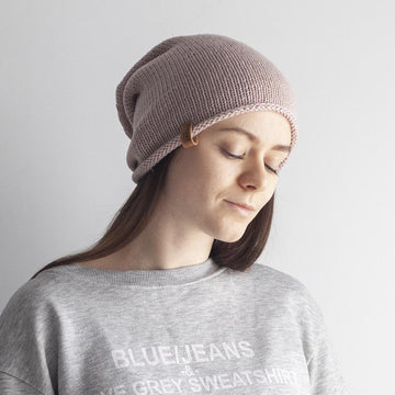 Unisex simple beanie - Slouchy beanie + VIDEO