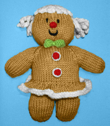 Christmas Gingerbread Lady Girl Soft Toy Doll
