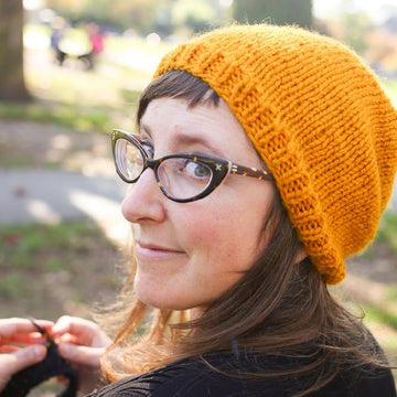 The Teach-Your-Friend-How-To-Knit-A-Hat Hat