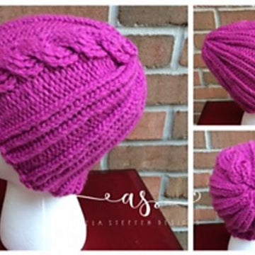 Ribbed Cable Beanie
