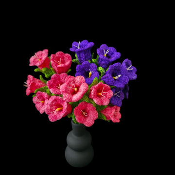 Crochet Canterbury flowers