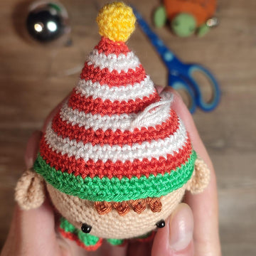 Ellie the Elf Crochet Bauble Pattern