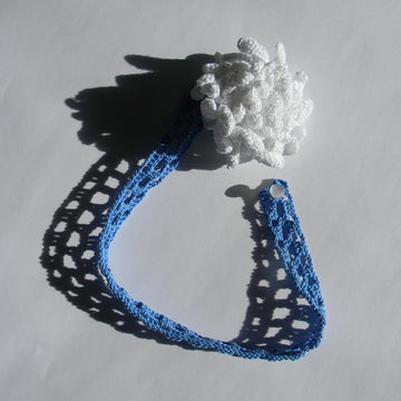 Chrysanthemum, crochet flower necklace