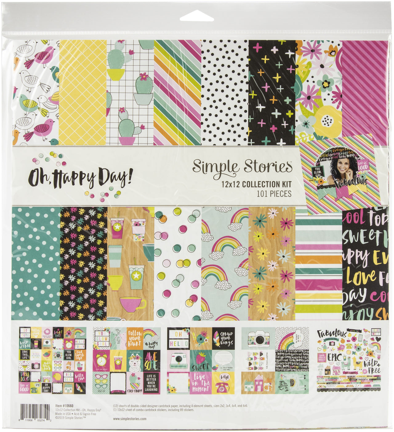 Simple Stories Collection Kit 12"X12" - Oh Happy Day