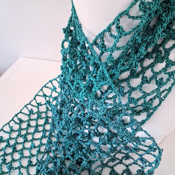 Crochet Trellis Mesh Head Wrap