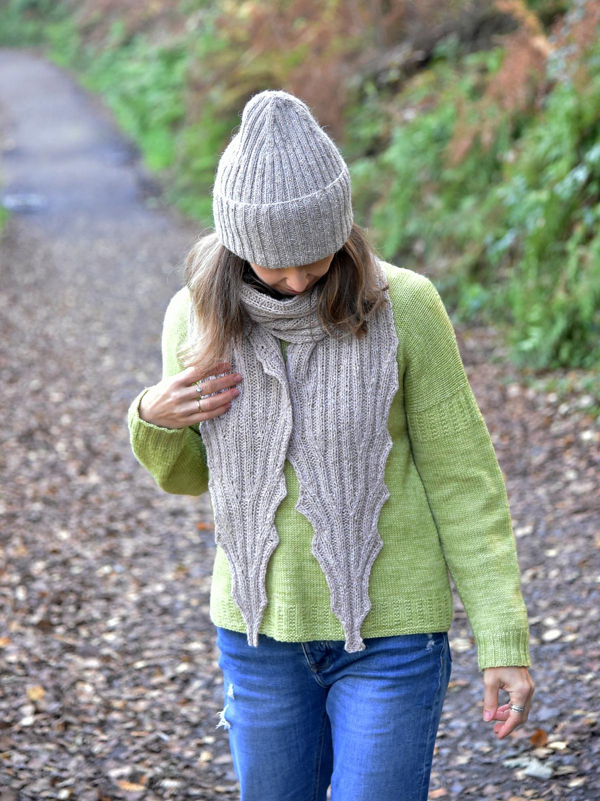 Morning Mist Hat and Scarf set
