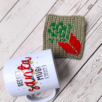 Poinsettia Quarters Coaster