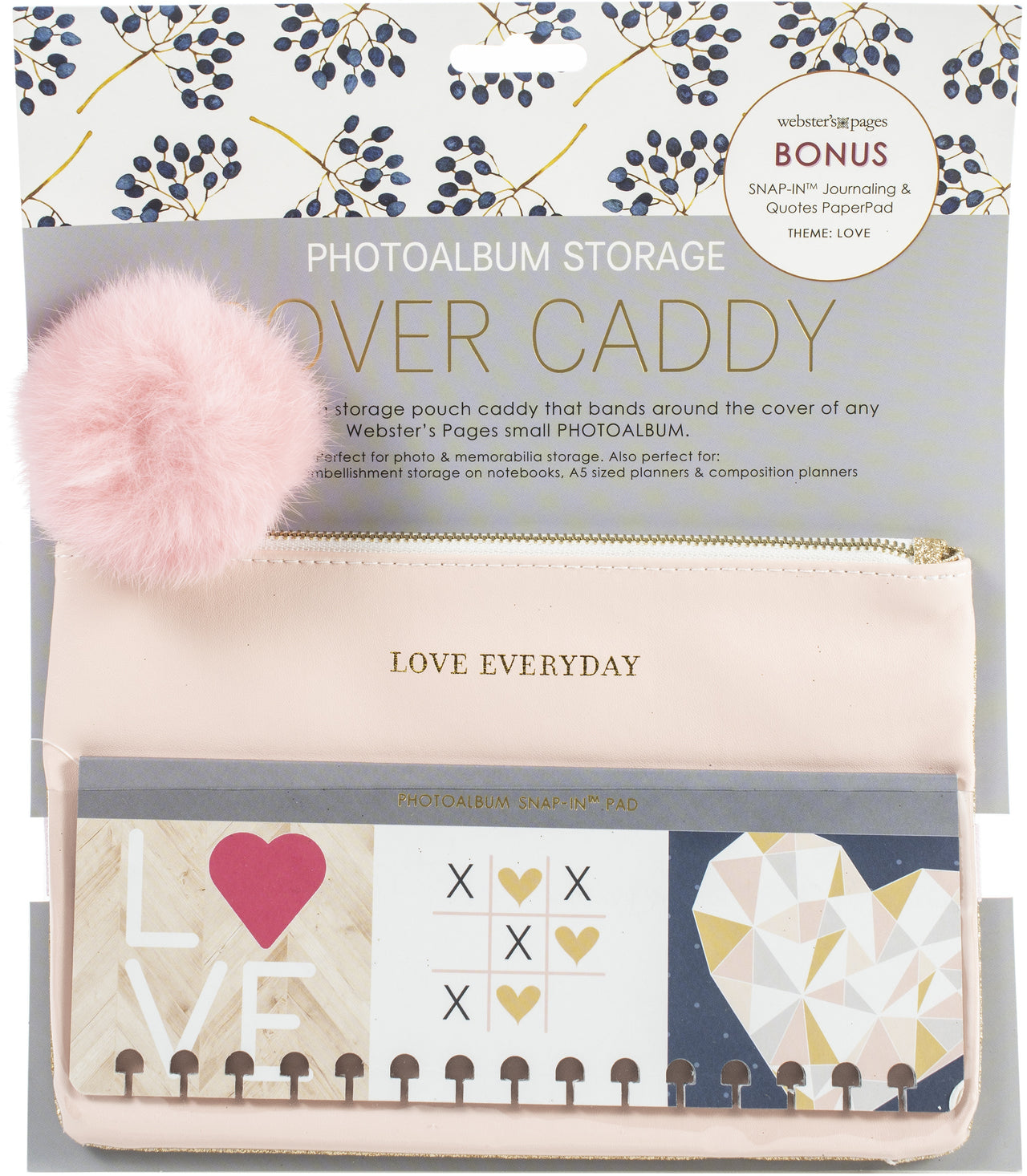 Webster's Pages Cover Caddy Kit Small - Love Pink/Gold