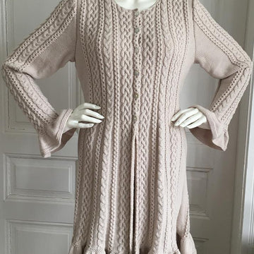 Lange Strickjacke für Damen Anael