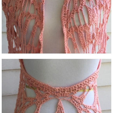 Cascading Cardigan Vest