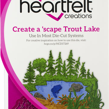 Heartfelt Creations Cut & Emboss Dies - Create A 'scape Trout Lake .5" To 4"