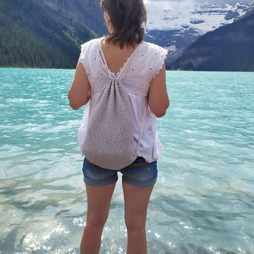 Crochet backpack - Lotus Backpack