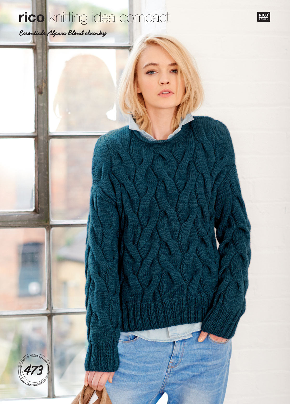 Sweater and Cardigan in Rico Essentials Alpaca Blend Chunky - 473 - Leaflet