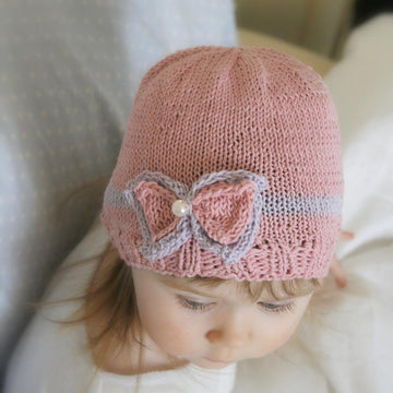 Zoe bow beanie