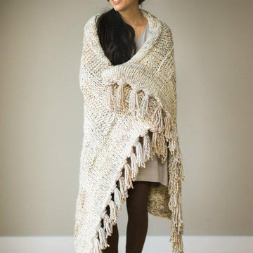 Chunky Ribbed Knit Blanket & Simple Garter Stitch Blanket