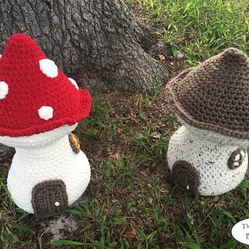 Mushroom Fairy House Plush