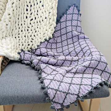 Half Double Diamond Blanket