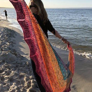 Rainbrioche Shawl