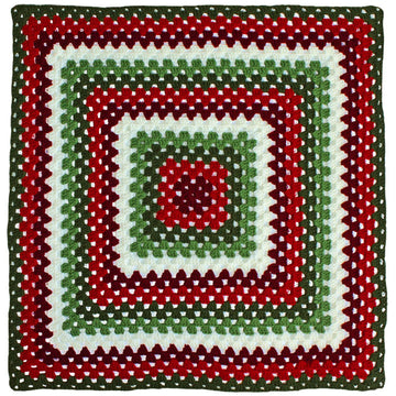 Big Granny Square Blanket Square For Stocking in Caron United - Downloadable PDF
