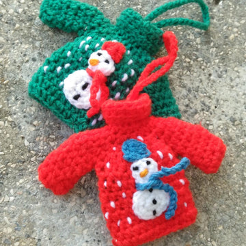 Tiny sweater ornament