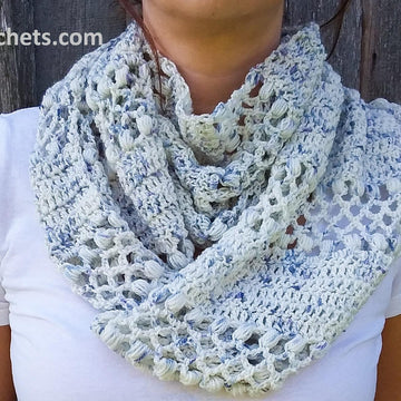 Speckled Infinity Scarf Written Pattern
