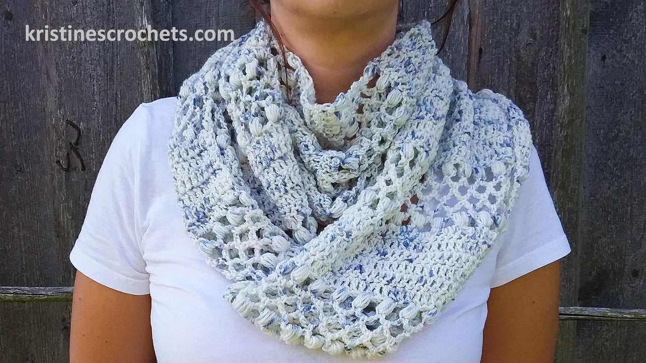 Speckled Infinity Scarf Written Pattern