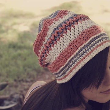 Reversible Textured Slouch Beanie