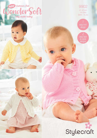 Cardigans in Stylecraft Wondersoft DK Cashmere Feel - 9902 - Downloadable PDF
