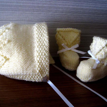 Little Darling Bonnet & Booties Set