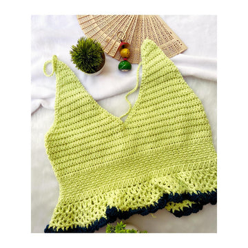 Crochet Halter Top Pattern Crochet Peplum Top Pattern Beginner Crochet Pattern Crop Top Crochet Pattern Lace Up Crochet Top Summer Pattern
