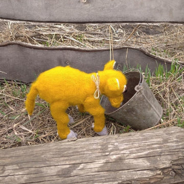 Cow Knitting Pattern | Farm Animal Toy PDF