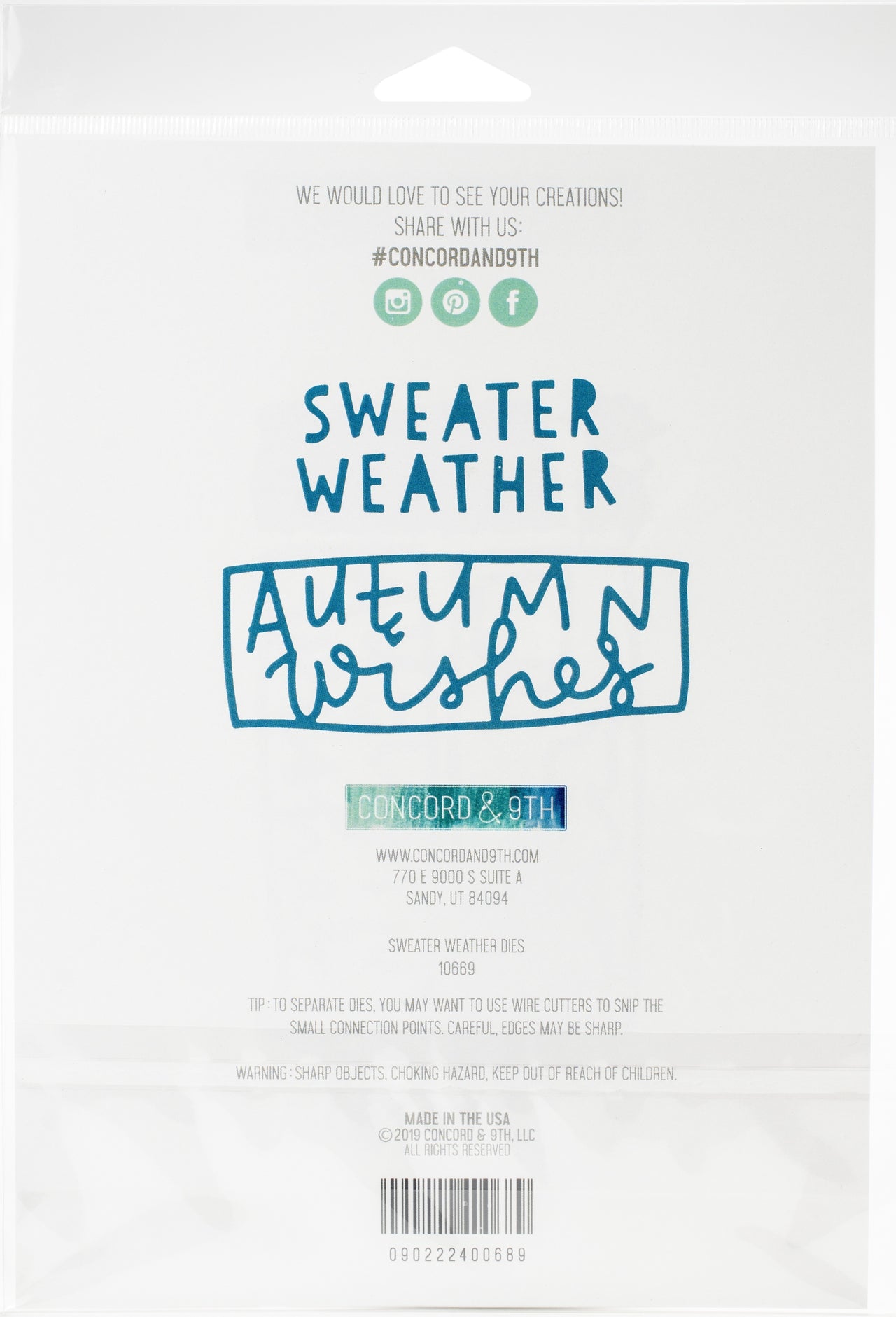 Concord & 9th Dies - Sweater Weather