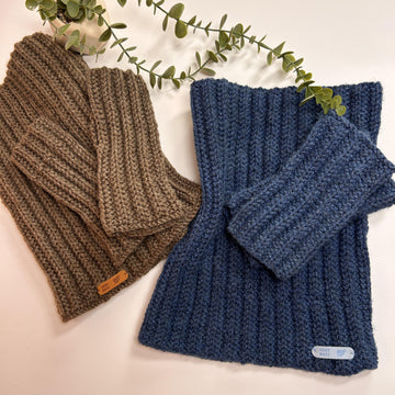 Cowl / Neckwarmer and Fingerless Gloves Set