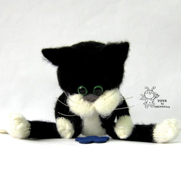 A cat is in an overcoat