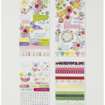 American Crafts Paige Evans Bloom Street Sticker Book - 621134