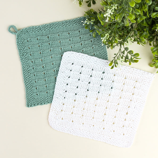 1010 Lobelia - Face Cloth Knitting Pattern for Home in Valley Yarns Leverett